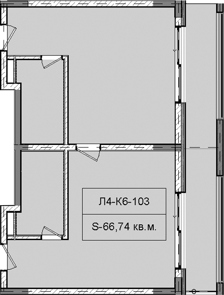 Объект, 66.74 м², 1/5 этаж, ЖК «Гостиничный комплекс Royal Beach Sochi»