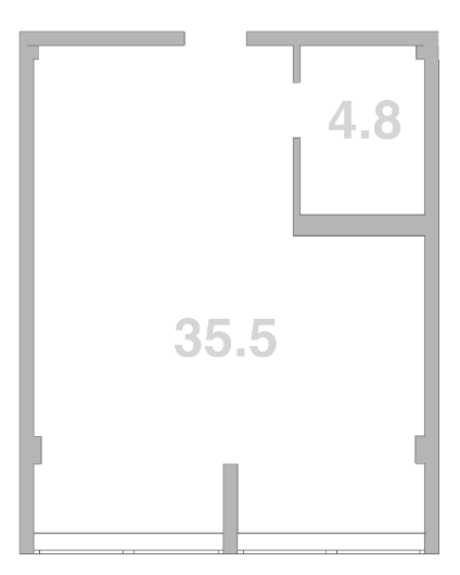 Продается 1-комн. квартира, 40.1 м²