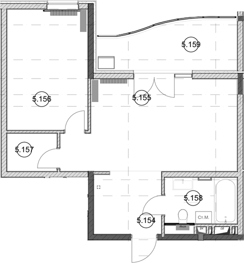 Продается 1-комн. квартира, 46.8 м²