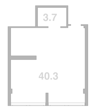 Объект, 44 м², 3/3 этаж, ЖК «Жемчужина Мысхако»