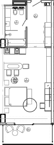 Студия, 47.4 м², 4/8 этаж, ЖК «Mandarin Garden Hotel»