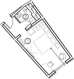 Студия, 20.6 м², 2/11 этаж, ЖК «ГК Livingston Grand Resort&Spa»