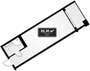 Студия, 30.3 м², 11/11 этаж, ЖК «Гостиничный комплекс GRAND Marine Garden 5»