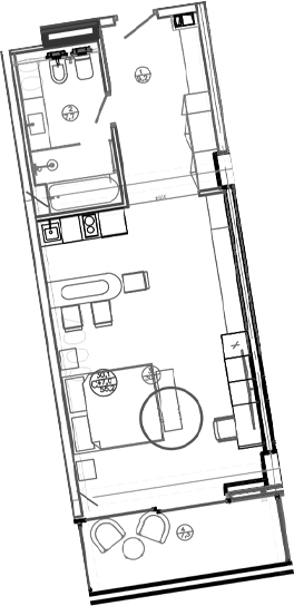 Студия, 47 м², 2/8 этаж, ЖК «Mandarin Garden Hotel»