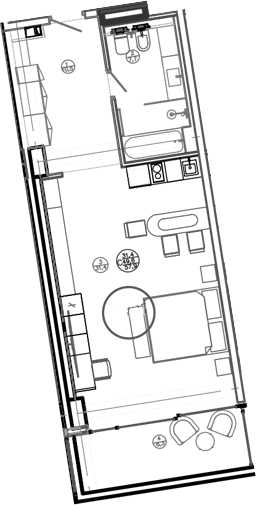 Студия, 48.5 м², 2/8 этаж, ЖК «Mandarin Garden Hotel»
