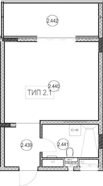 Продается 1-комн. квартира, 30.8 м²