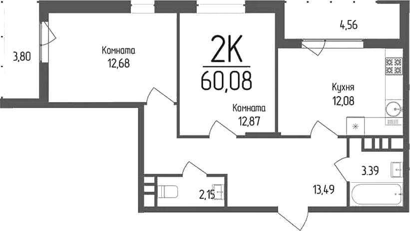 2-комн. Кумир