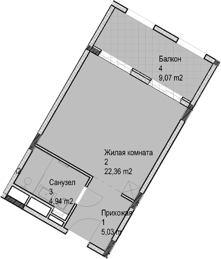 Продается 1-комн. квартира, 32.3 м²