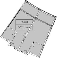 Объект, 57.11 м², 2/6 этаж, ЖК «Гостиничный комплекс Royal Beach Sochi»