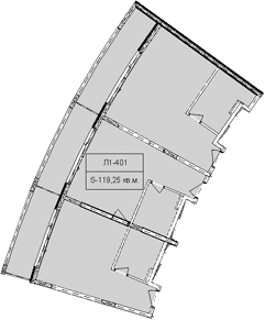 Объект, 119.25 м², 4/6 этаж, ЖК «Гостиничный комплекс Royal Beach Sochi»