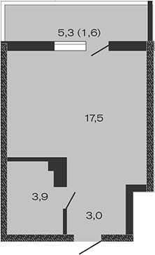 Продается 1-комн. квартира, 24.4 м²