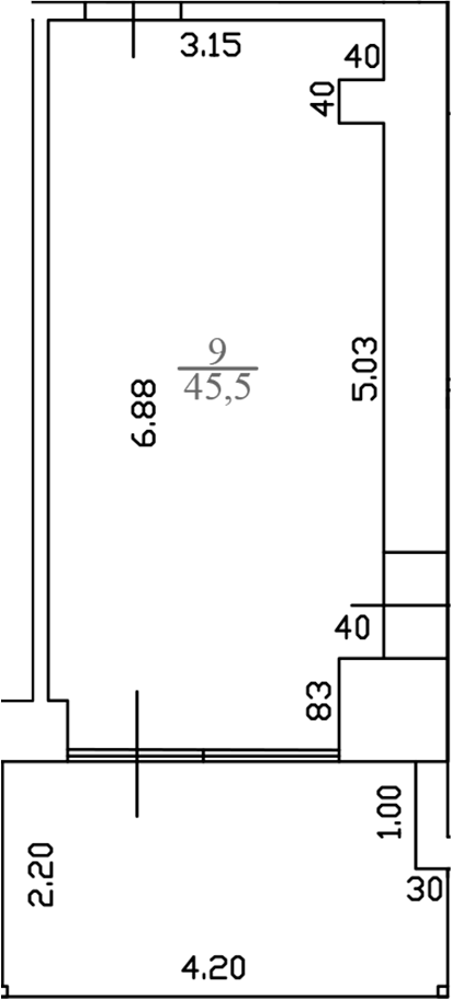 Студия, 27.4 м², 2/4 этаж, ЖК «White Village»