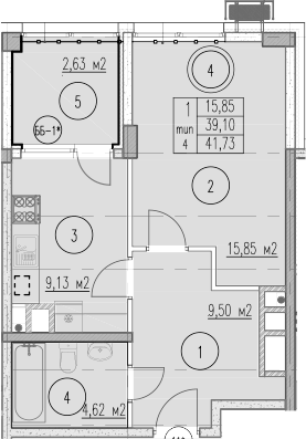 1-комн. Agoy Park Residence by Lavicon