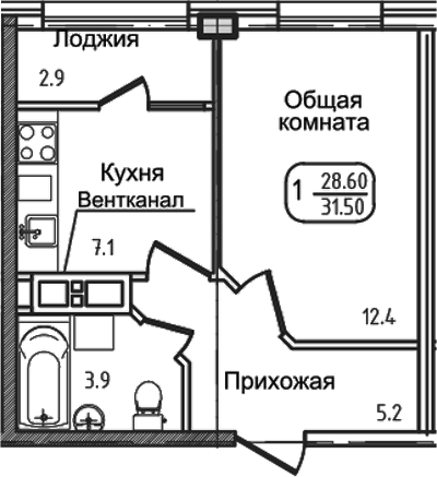 1-комн. Уют. Дарстрой