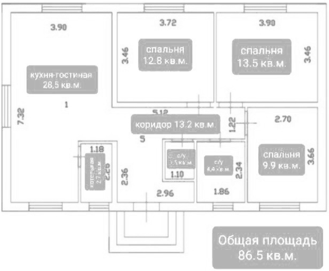 Коттедж в «Коттеджный поселок Солнце-парк»