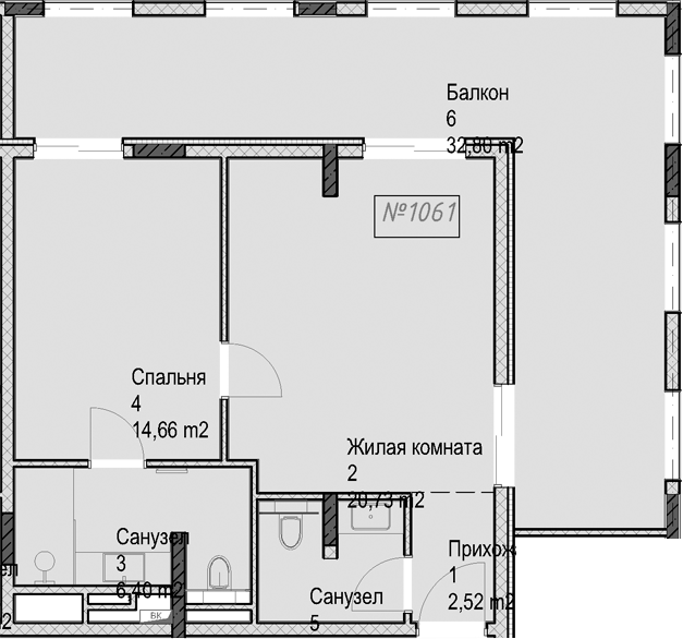 Продается 2-комн. квартира, 48.2 м²