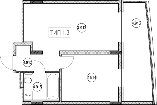 Продается 2-комн. квартира, 40.3 м²