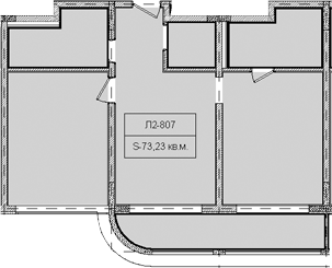 Объект, 73.23 м², 8/8 этаж, ЖК «Гостиничный комплекс Royal Beach Sochi»