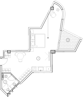 Студия, 44 м², 2/4 этаж, ЖК «ГК Livingston Grand Resort&Spa»