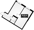 Объект, 39.2 м², 10/11 этаж, ЖК «Гостиничный комплекс GRAND Marine Garden 5»