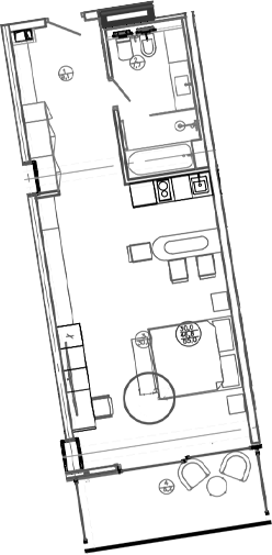 Студия, 46.8 м², 3/8 этаж, ЖК «Mandarin Garden Hotel»