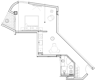 Студия, 43.8 м², 3/4 этаж, ЖК «ГК Livingston Grand Resort&Spa»