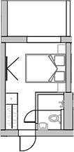 Студия, 22.3 м², 2/3 этаж, ЖК «Sun Peak»