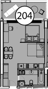 Студия, 54.7 м², 4/9 этаж, ЖК «Гостиничный комплекс Поляна Пик»