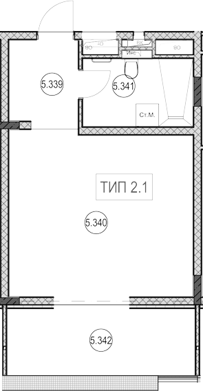 Продается 1-комн. квартира, 31.1 м²