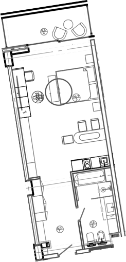 Студия, 46.6 м², 2/8 этаж, ЖК «Mandarin Garden Hotel»