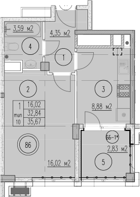 1-комн. Agoy Park Residence by Lavicon