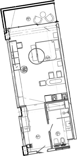 Студия, 46.7 м², 2/8 этаж, ЖК «Mandarin Garden Hotel»