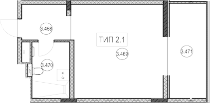Продается 1-комн. квартира, 30.7 м²