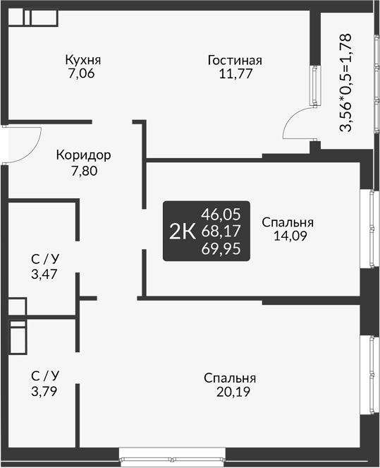 3-комн. На Высоте