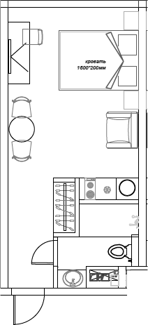Объект, 24 м², 1/3 этаж, ЖК «Mirror Family»