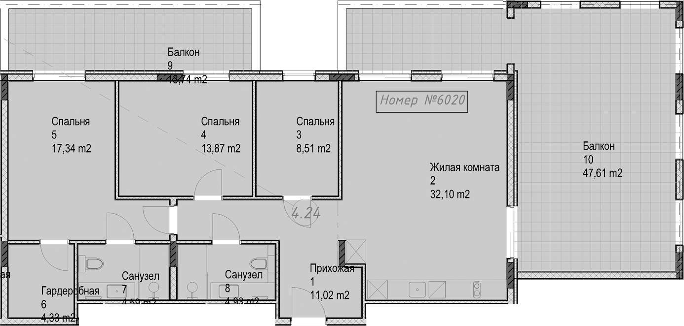 3-комн. Гостиничный комплекс Николай 1