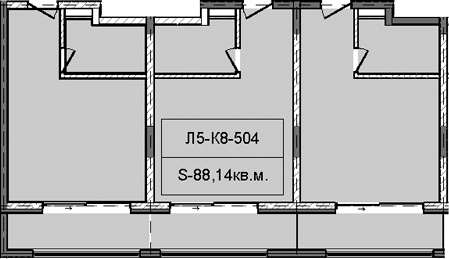 Объект, 88.14 м², 5/5 этаж, ЖК «Гостиничный комплекс Royal Beach Sochi»