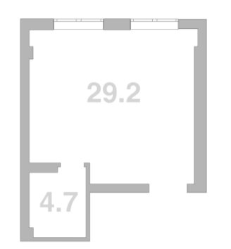 Объект, 33.9 м², 3/3 этаж, ЖК «Жемчужина Мысхако»