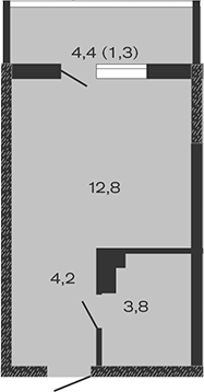 Продается 1-комн. квартира, 20.8 м²