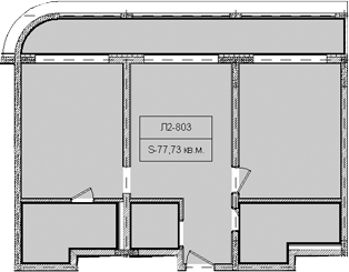 Объект, 77.73 м², 8/8 этаж, ЖК «Гостиничный комплекс Royal Beach Sochi»