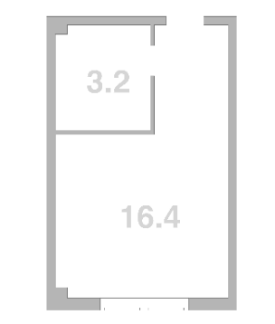 Продается 1-комн. квартира, 19.6 м²