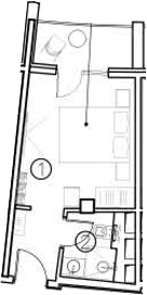 Студия, 16.9 м², 8/11 этаж, ЖК «ГК Livingston Grand Resort&Spa»