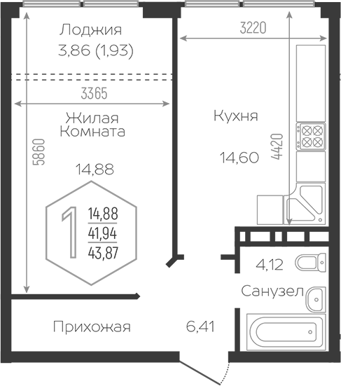 1-комн. Гарантия PRIME