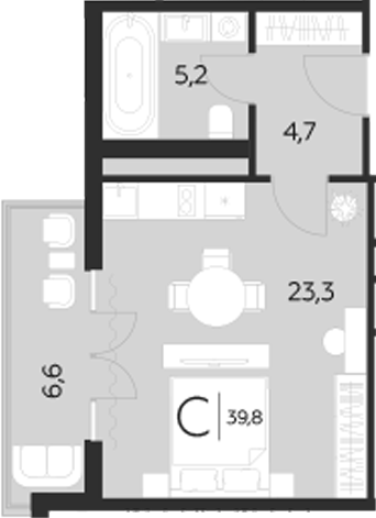 Студия LeePrime Residences Polyana Sochi