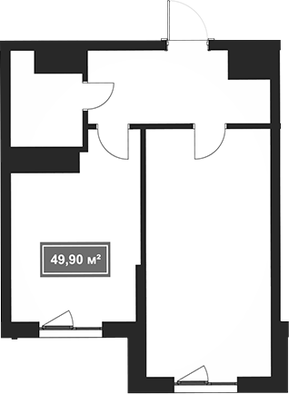Объект, 49.9 м², 2/8 этаж, ЖК «Гостиничный комплекс Marine Garden 4»
