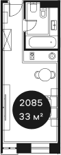 Объект, 78.38 м², 2/4 этаж, ЖК «Резиденция Волна»
