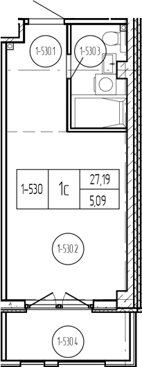 Продается 1-комн. квартира, 27.19 м²