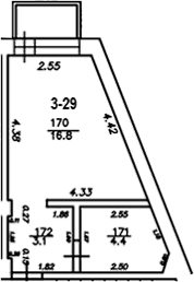 Студия, 24.3 м², 3/4 этаж, ЖК «The Manor»