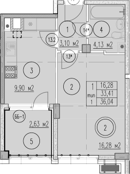 1-комн. Agoy Park Residence by Lavicon