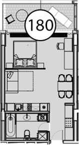 Студия, 54.9 м², 3/9 этаж, ЖК «Гостиничный комплекс Поляна Пик»
